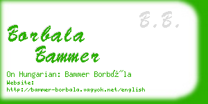 borbala bammer business card